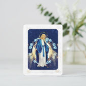 Virgin Mary katholieke begrafenis Memorial Heilige (Staand voorkant)