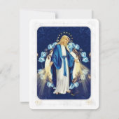 Virgin Mary katholieke begrafenis Memorial Heilige (Voorkant)