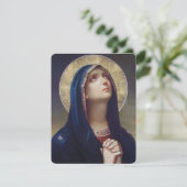 Virgin Mary katholieke begrafenis Memorial Heilige (Staand voorkant)