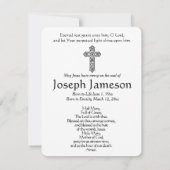 Virgin Mary katholieke begrafenis Memorial Heilige (Achterkant)