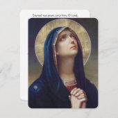 Virgin Mary katholieke begrafenis Memorial Heilige (Voorkant / Achterkant)