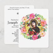 Virgin Mary katholieke begrafenis Memorial Heilige (Voorkant / Achterkant)