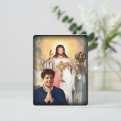 Virgin Mary katholieke begrafenis Memorial Heilige (Staand voorkant)