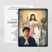 Virgin Mary katholieke begrafenis Memorial Heilige (Voorkant / Achterkant)