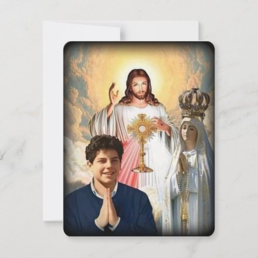 Virgin Mary katholieke begrafenis Memorial Heilige (Voorkant)