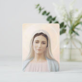 Virgin Mary katholieke begrafenis Memorial Heilige (Staand voorkant)