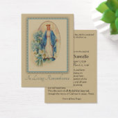 Virgin Mary katholieke begrafenis Memorial Heilige Visitekaartjes (Bureau)