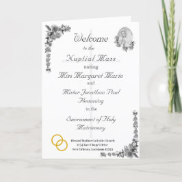 Virgin Mary Katholieke bruiloft programma