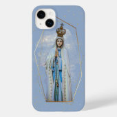Virgin Mary katholieke Sky Blue & Gold Case-Mate iPhone Case (Achterkant)