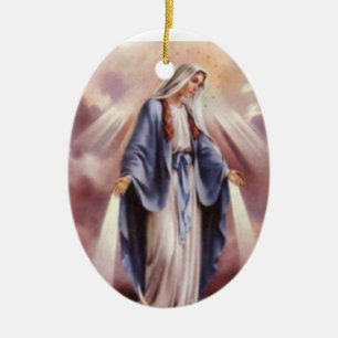 VIRGIN MARY KERAMISCH ORNAMENT