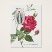 Virgin Mary Latijn Funeral Prayer Memorial Kaart (Voorkant)