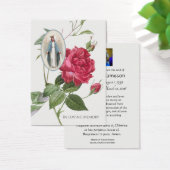 Virgin Mary Latijn Funeral Prayer Memorial Kaart (Bureau)