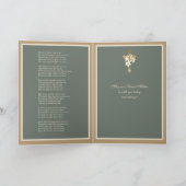 Virgin Mary Lilies Religious Poem Prayer Kaart (Binnen)