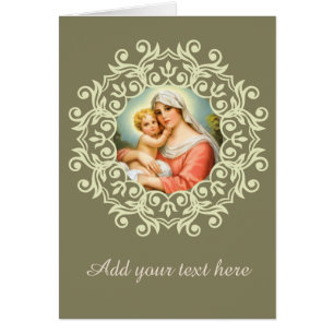 Virgin Mary Madonna met Baby Jesus Lace