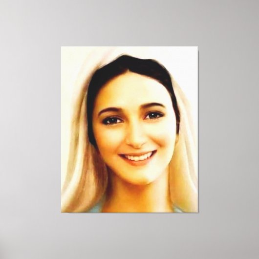 Virgin Mary, Medjugorje Canvas Afdruk (Voorkant)