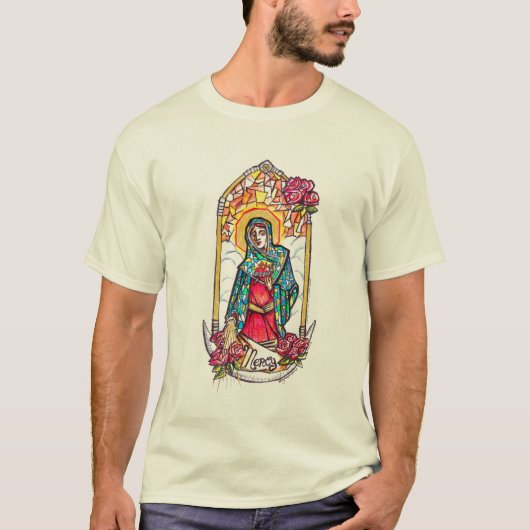 Virgin Mary Merciful Moeder T-shirt (Voorkant)