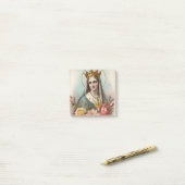 Virgin Mary merkt op Post-it® Notes (Op bureau)