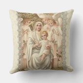 "VIRGIN MARY MET ANGELS EN BABY JESUS KUSSEN (Achterkant)