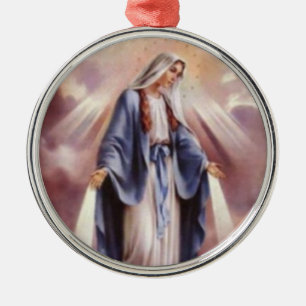 VIRGIN MARY METALEN ORNAMENT