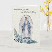 VIRGIN MARY | MOEDERDAG | BLAUWE STROMEN KAART (Gele Bloem)