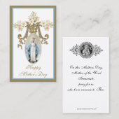 Virgin Mary Moederdag herinnert de Heilige Kaart Visitekaartje (Voorkant / Achterkant)