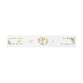 Virgin Mary Monogrammed Invitation Belly Band Uitnodigingen Wikkel (Vlak)