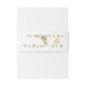 Virgin Mary Monogrammed Invitation Belly Band Uitnodigingen Wikkel (Achterkant Voorbeeld)