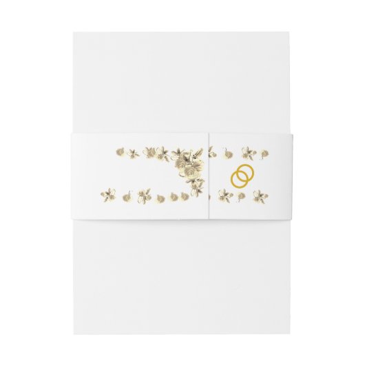 Virgin Mary Monogrammed Invitation Belly Band Uitnodigingen Wikkel (Achterkant Voorbeeld)