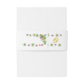 Virgin Mary Monogrammed Invitation Belly Band Uitnodigingen Wikkel (Achterkant Voorbeeld)