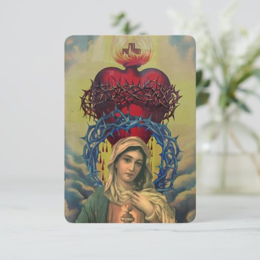 Virgin Mary, Mother of Jesus card Bedankkaart (Staand voorkant)