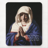 Virgin Mary Mousepad met gebed Muismat (Voorkant)