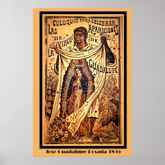 Virgin Mary Our Lady-Jose Guadalupe Posada Poster (Voorkant)