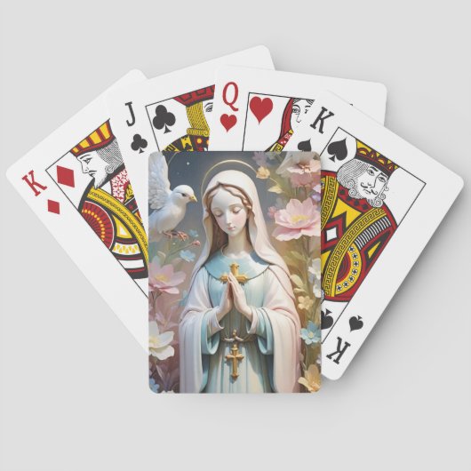 Virgin Mary playing cards, poker cards Pokerkaarten (Achterkant)