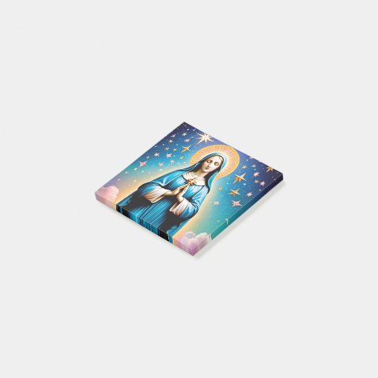 Virgin Mary Post-it merkt op Post-it® Notes (Schuin)