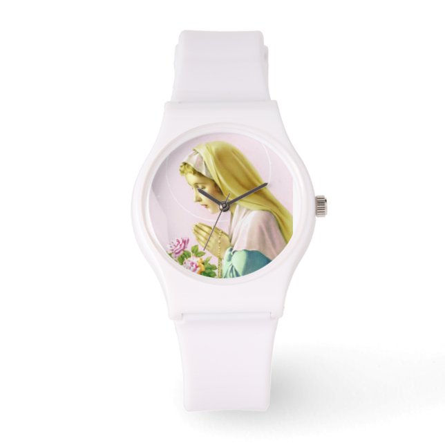 Virgin Mary Prayer Watch Horloge (Voorkant)