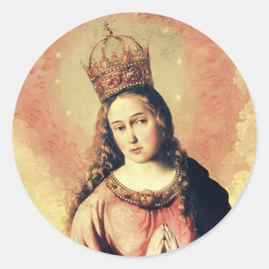 Virgin Mary Regina Caeli Sticker (Voorkant)