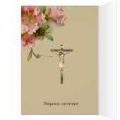 Virgin Mary Religious Vintage Floral Sympathy (Binnen (Links))