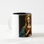Virgin Mary Renaissance stijl koffie Mok (Voorkant links)