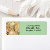 Virgin Mary Retour Adreslabels Etiket (Insitu)