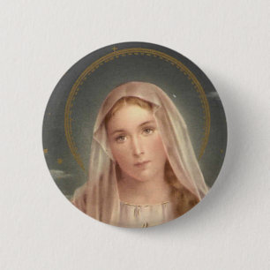 VIRGIN MARY RONDE BUTTON 5,7 CM