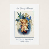 Virgin Mary rooms-katholieke funeral Photo Heilige Visitekaartje (Voorkant)