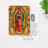 Virgin Mary Salve Reina Spaanse Prayer Heilige Kaa Visitekaartje (Bureau)