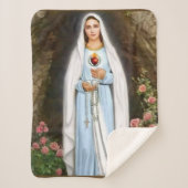 Virgin Mary sherpa blanket Sherpa Deken (Voorkant)