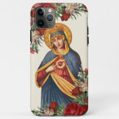 Virgin Mary Sorrowful Moeder Religieuze Floral Case-Mate iPhone Case (Achterkant)