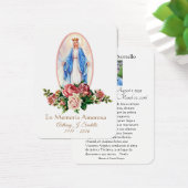 Virgin Mary Spain Funeral Memorial Heilige Kaart - (Bureau)