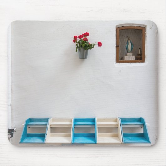 Virgin Mary street altar shrine mousepad Muismat (Voorkant)