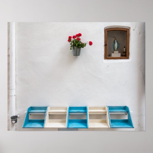 Virgin Mary street altar shrine poster (Voorkant)