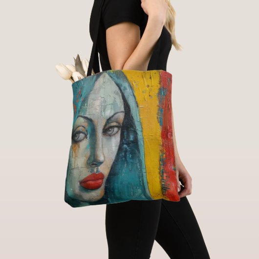 Virgin Mary Street Art Tote Bag (Dichtbij)