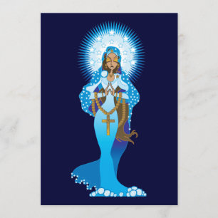 Virgin Mary-uitnodigingen Kaart