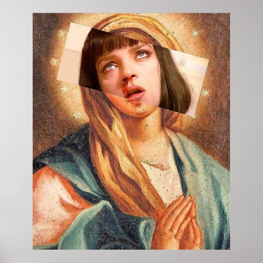 Virgin Mary Uma Thurman Ave Mia Wallace Pulp Fict Poster (Voorkant)
